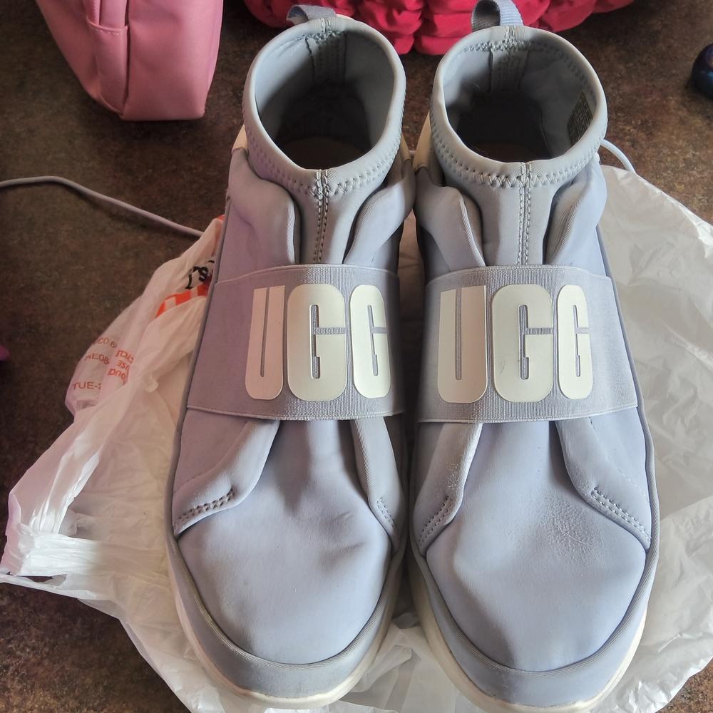 UGG Women's Light Blue Neutra Neoprene Waterproof Sneaker Size 8.5